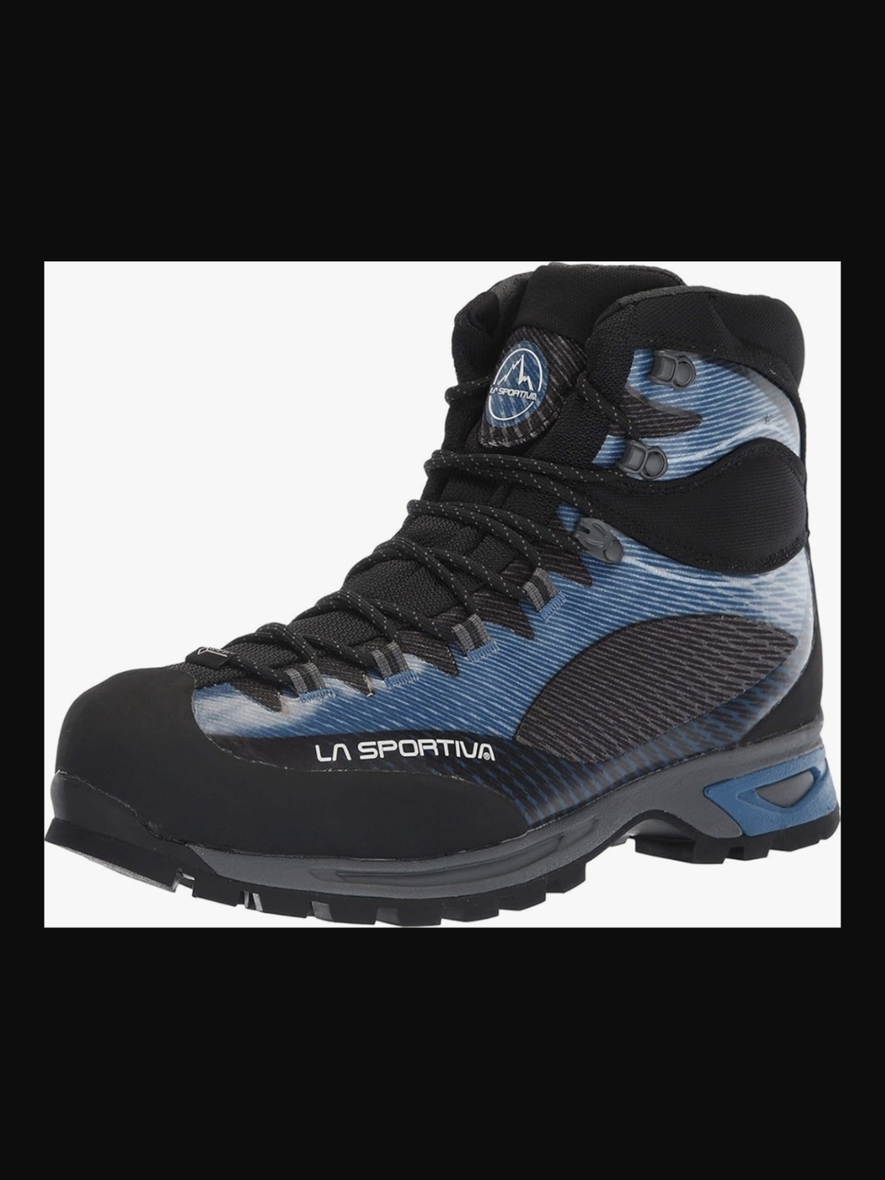 La Sportiva Men's Blue and Black Mountaineering Boots